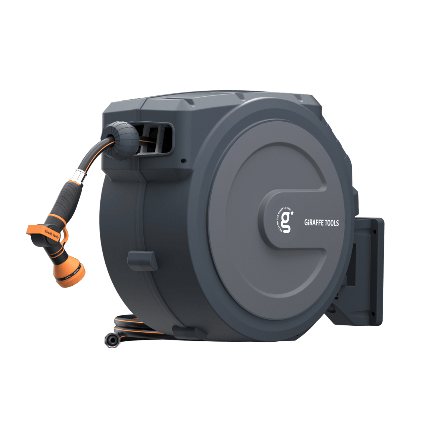 Enrouleur de tuyau d'arrosage rétractable 65 pieds à 155 pieds