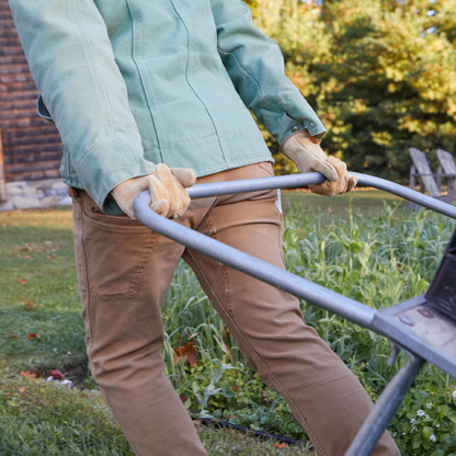The Original Leather Work Glove, tan leather gardening glove for outdoor work on Tampa Home & Garden Store
