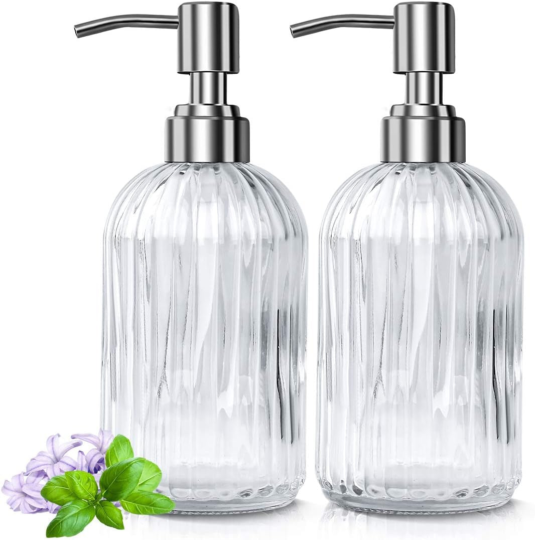 💎 WYOK Glass Soap Dispenser Set – 2 Pack - Tampa Home & Garden Store