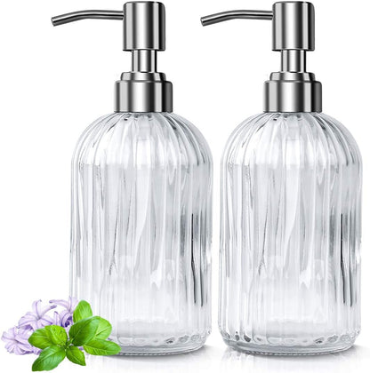 💎 WYOK Glass Soap Dispenser Set – 2 Pack - Tampa Home & Garden Store