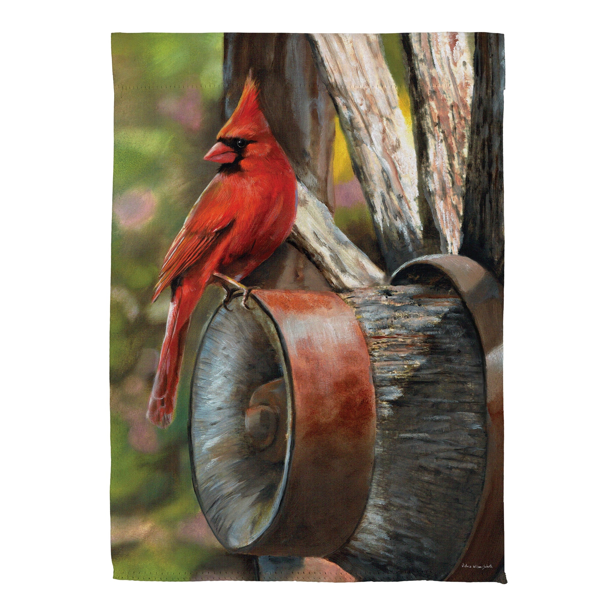 Wagon Wheel Suede Garden Flag - Tampa Home & Garden Store