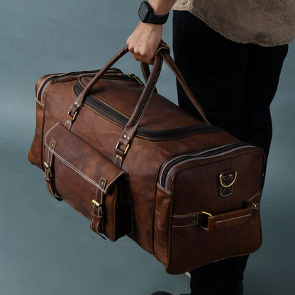 Walker Leather Weekender Bag & Toiletry Bag - Tampa Home & Garden Store