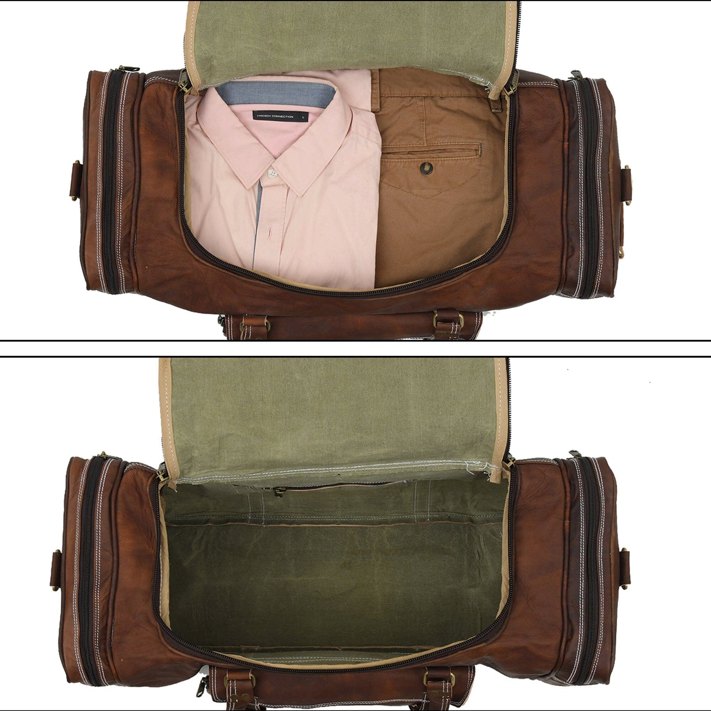 Walker Leather Weekender Bag & Toiletry Bag - Tampa Home & Garden Store