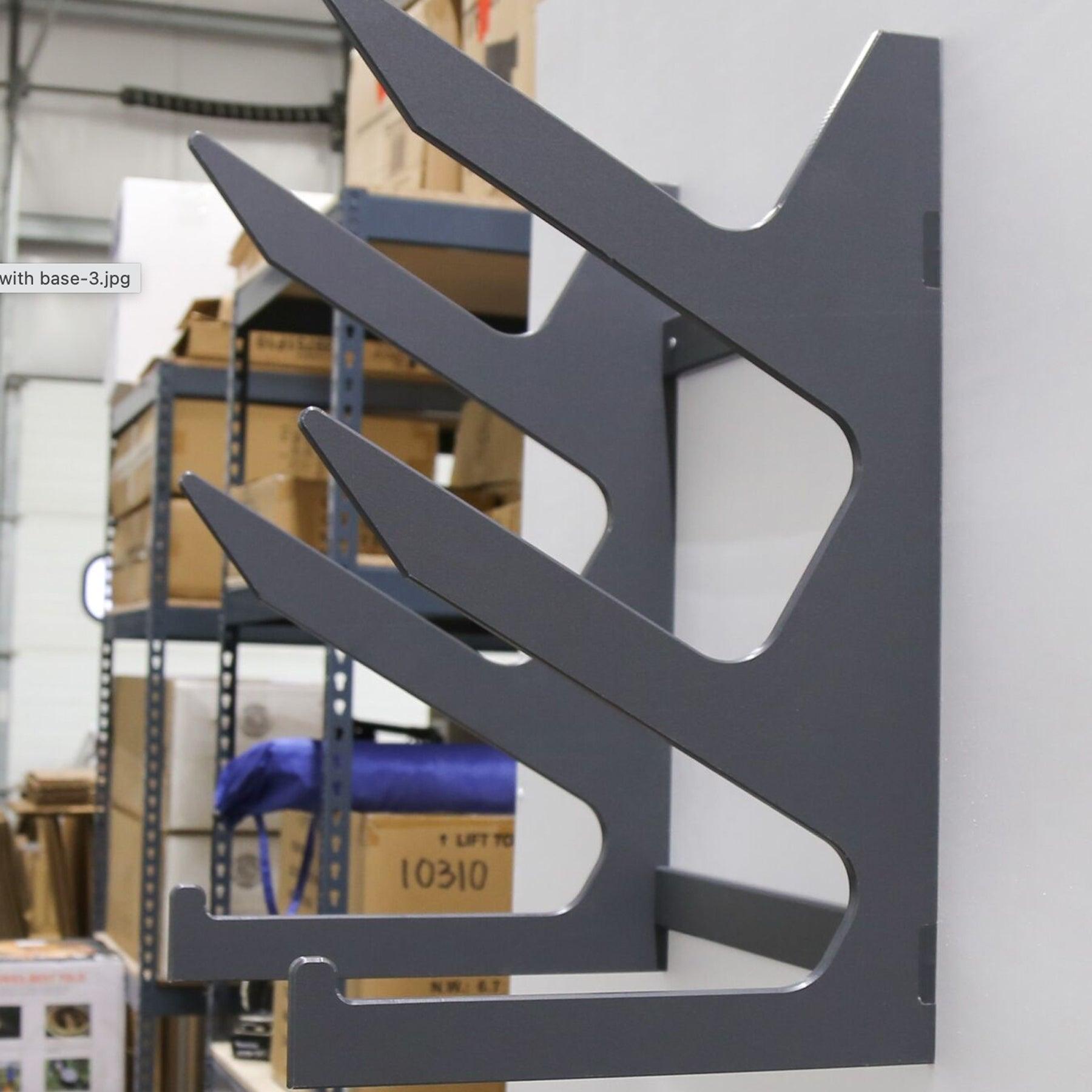 Wall Chair Rack for Garage 2 Deep Chair Racks with Base for Shelf - Tampa Home & Garden Store