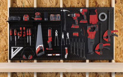 Metal Pegboard Tool Storage Wall Pack of Two