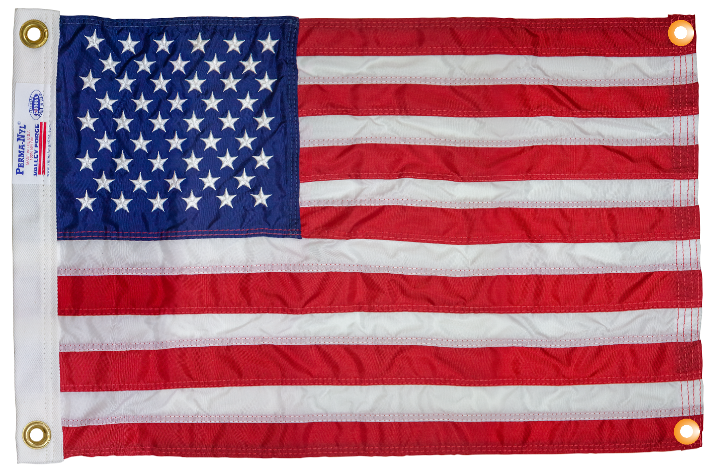 Bandera estadounidense de nailon WallSafe™ para pared | Ojales reforzados | Hecho en EE. UU.