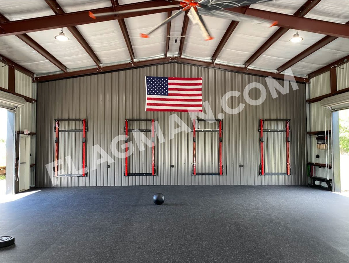 Bandera estadounidense de nailon WallSafe™ para pared | Ojales reforzados | Hecho en EE. UU.