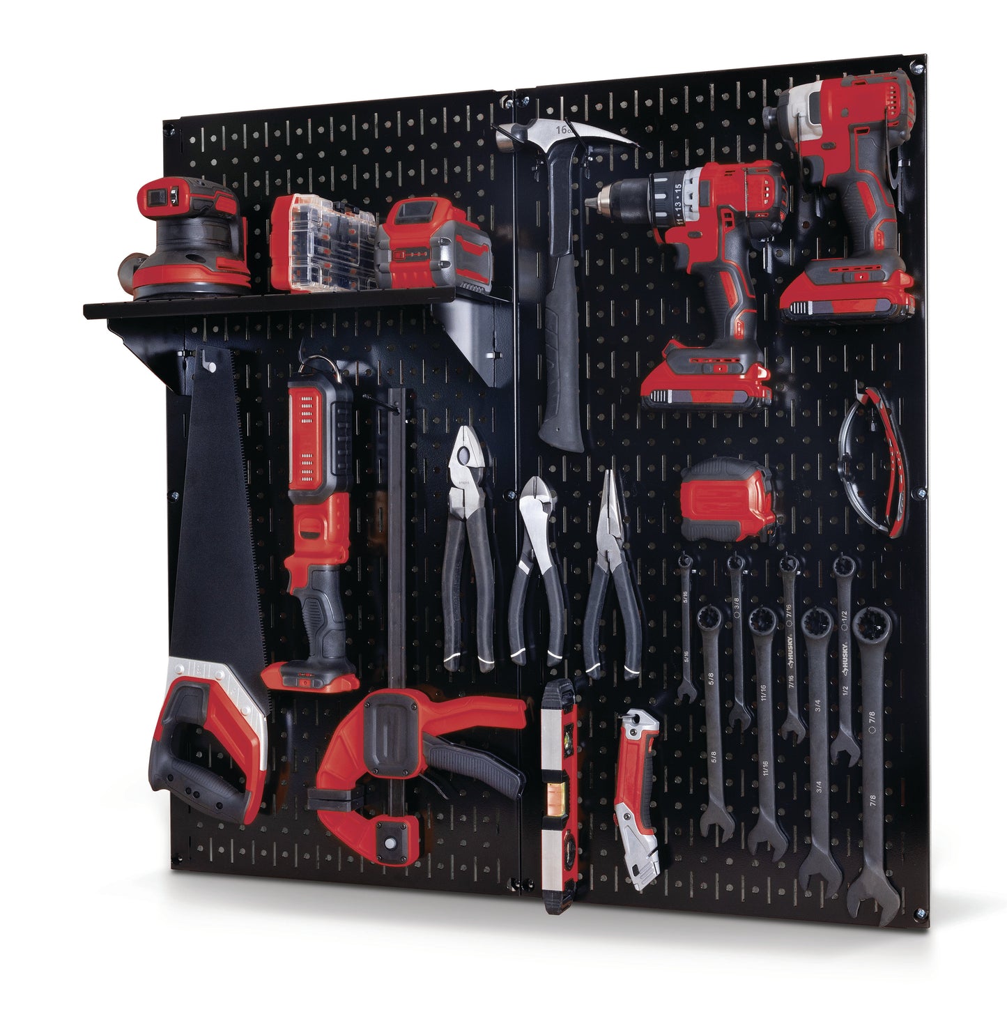 Heavy Duty Steel Pegboard Kit and Hook Set