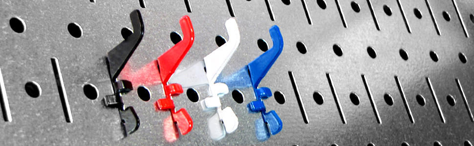 4 Foot Metal Pegboard Organizer Kit and Hooks