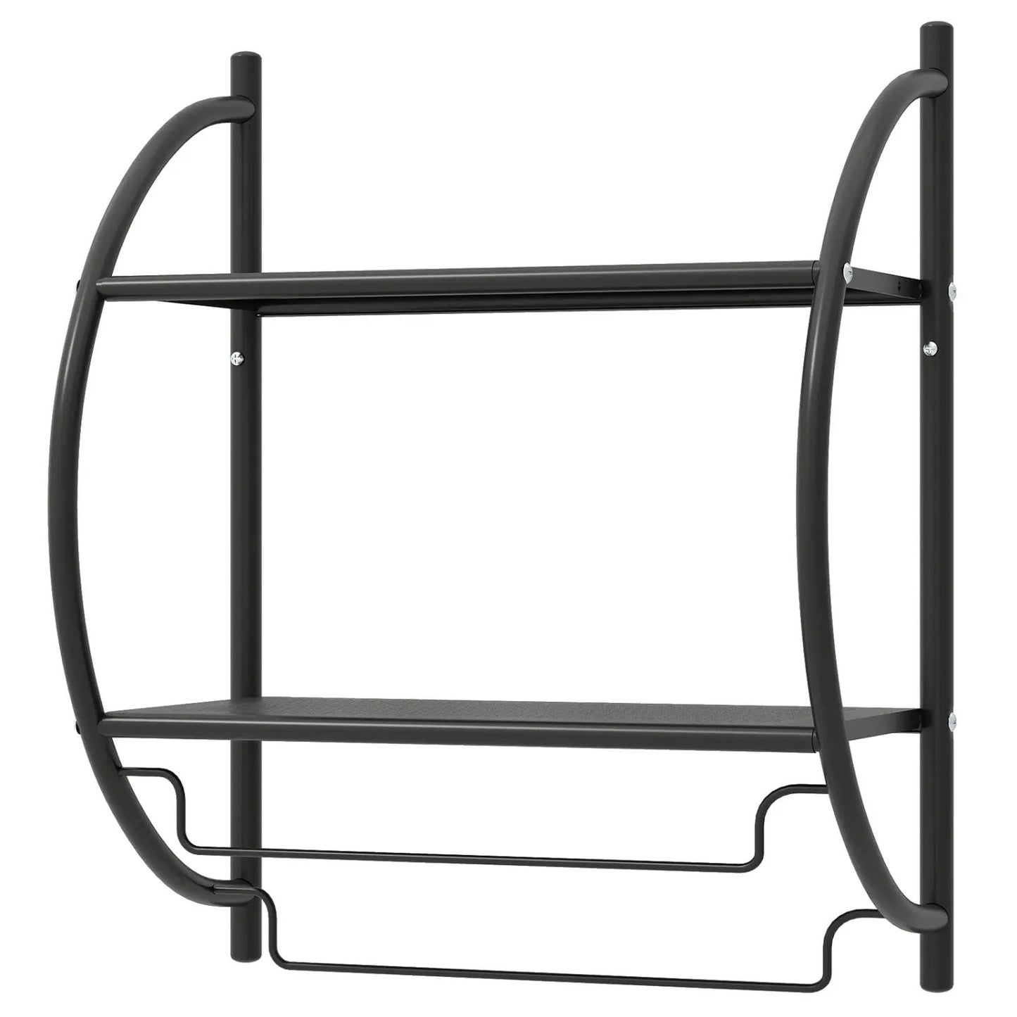 Two Tier Wall Mounted Towel Rack with Bars