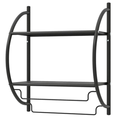 Two Tier Wall Mounted Towel Rack with Bars