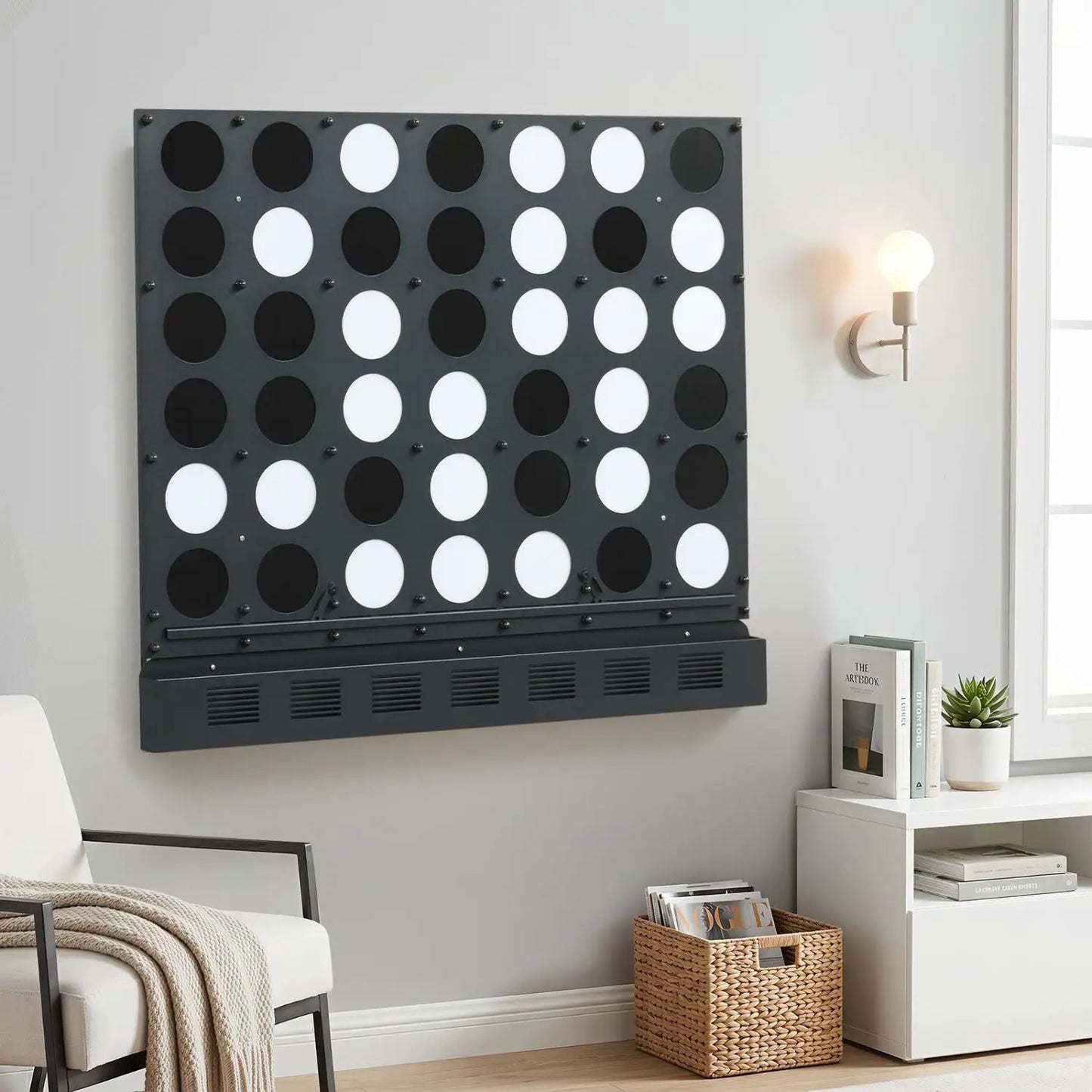 Wall Mounted Jumbo 4 in a Row Game for All Ages