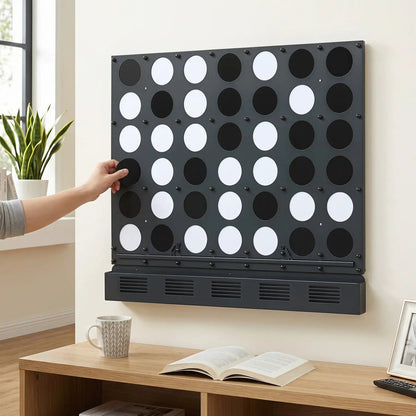 Wall Mounted Connect 4 Game With Acrylic Discs