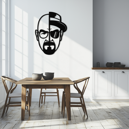 Walter White Metal Wall Art - Iconic TV Show Decor- KAF183 - Tampa Home & Garden Store