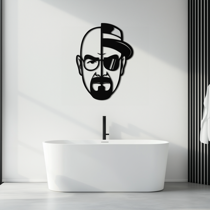 Walter White Metal Wall Art - Iconic TV Show Decor- KAF183 - Tampa Home & Garden Store