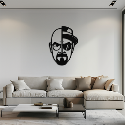 Walter White Metal Wall Art - Iconic TV Show Decor- KAF183 - Tampa Home & Garden Store