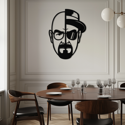 Walter White Metal Wall Art - Iconic TV Show Decor- KAF183 - Tampa Home & Garden Store