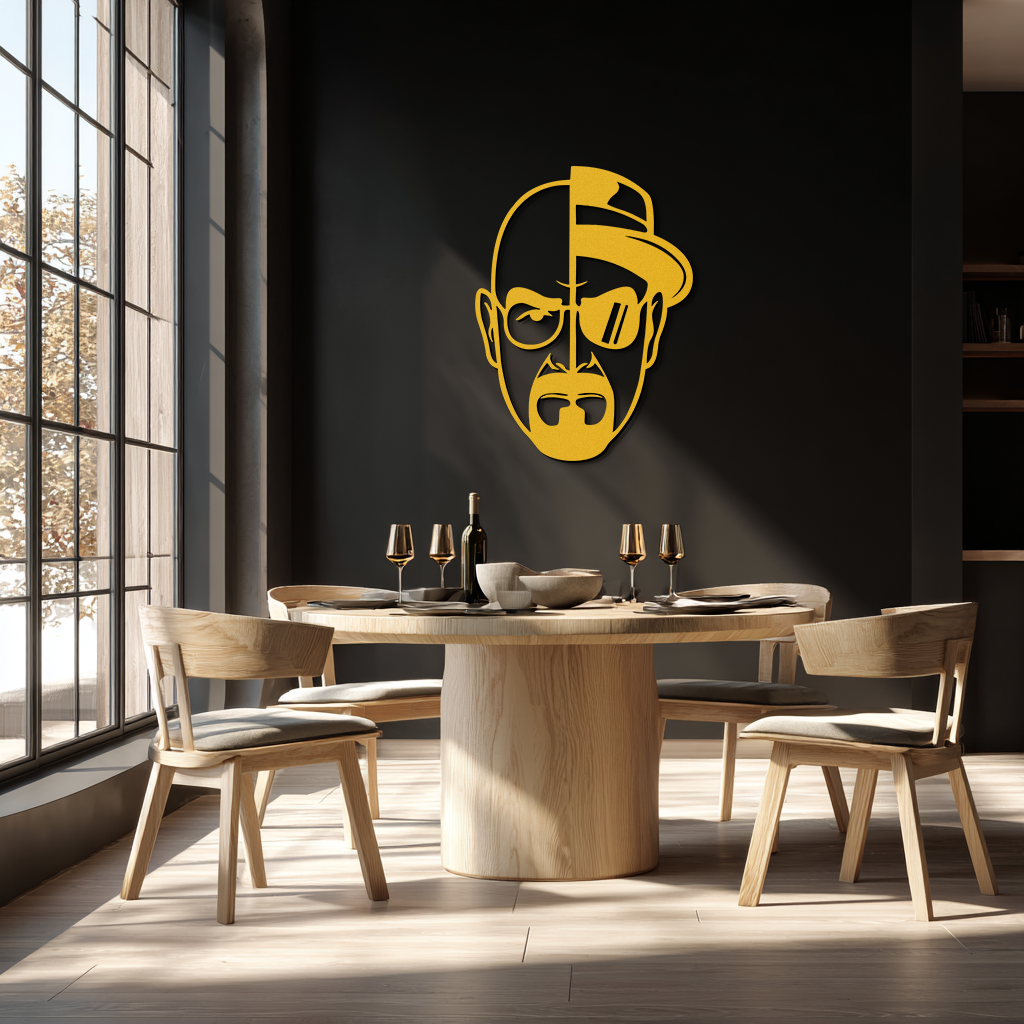 Walter White Metal Wall Art - Iconic TV Show Decor- KAF183 - Tampa Home & Garden Store