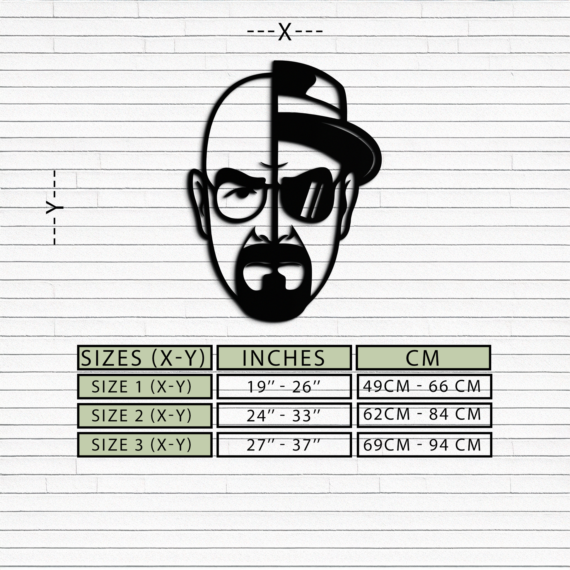 Walter White Metal Wall Art - Iconic TV Show Decor- KAF183 - Tampa Home & Garden Store