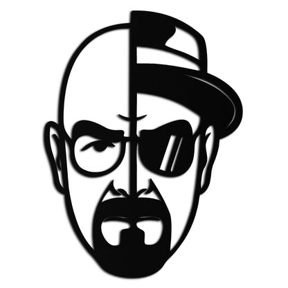 Walter White Metal Wall Art - Iconic TV Show Decor- KAF183 - Tampa Home & Garden Store