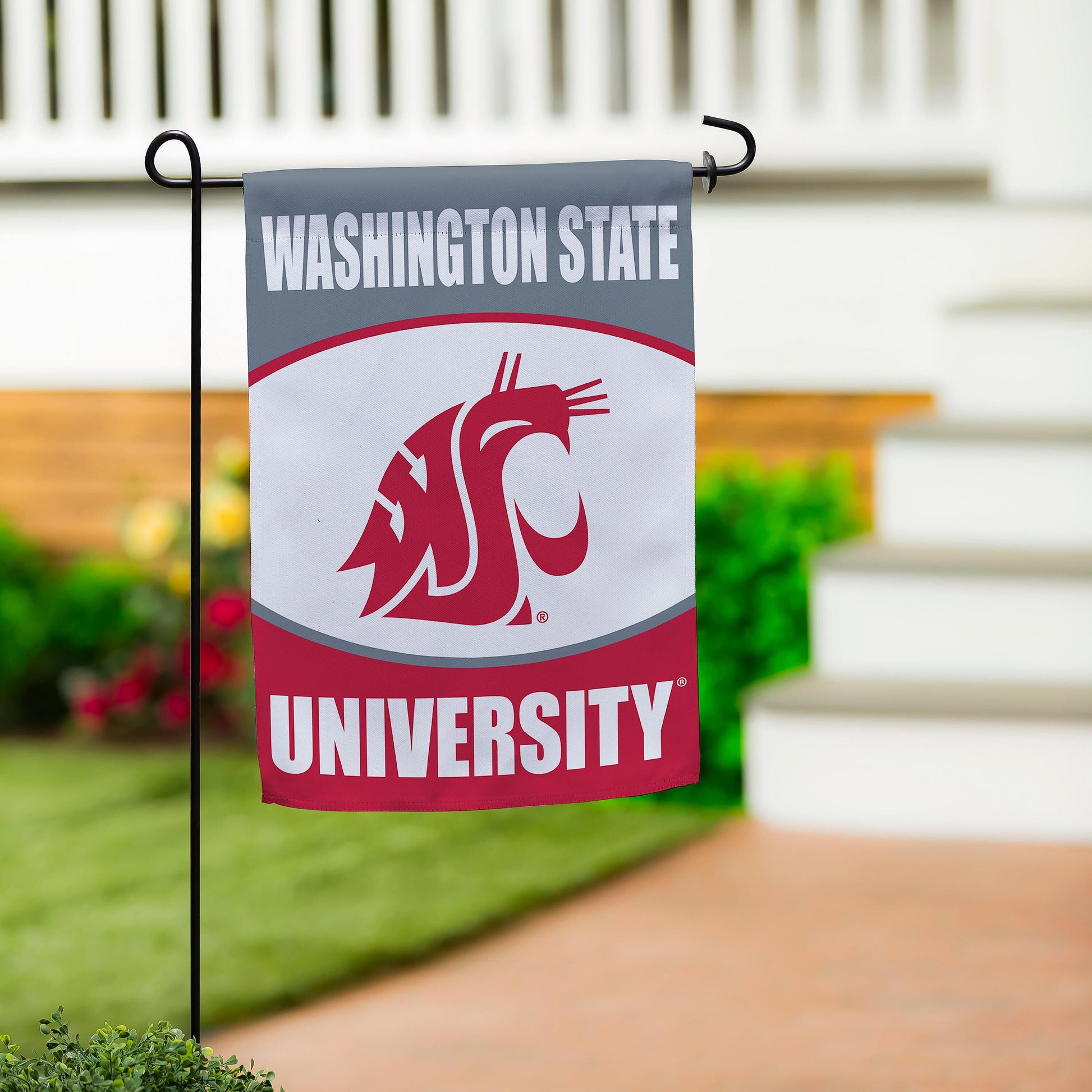 Washington State University Suede Flag, GDN - Tampa Home & Garden Store