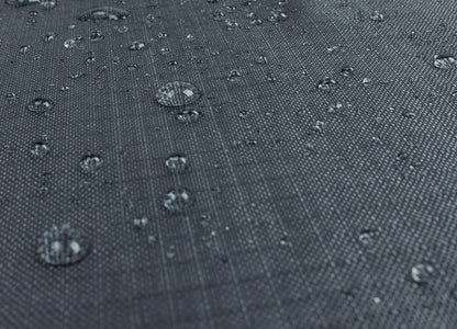Shield Mercury Cover 587 for oval/rect table & chairs, dark gray outdoor fabric with beads on Tampa Home & Garden Store