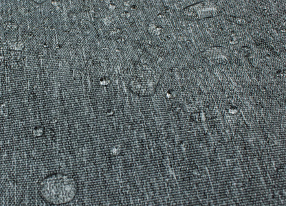 Sofa Cover Large Platinum outdoor fabric with water droplets on a woven texture on Tampa Home & Garden Store