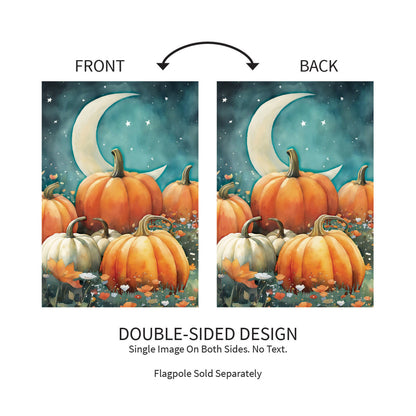 Watercolor Pumpkin Patch Suede Garden Flag - Tampa Home & Garden Store