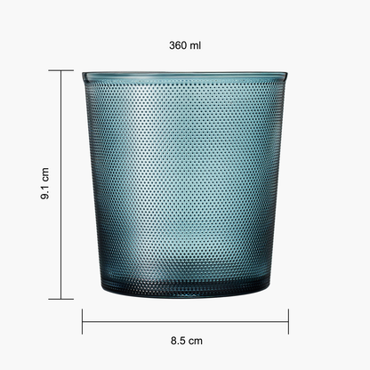Tonal Lowball Tumbler Set of Four Glasses