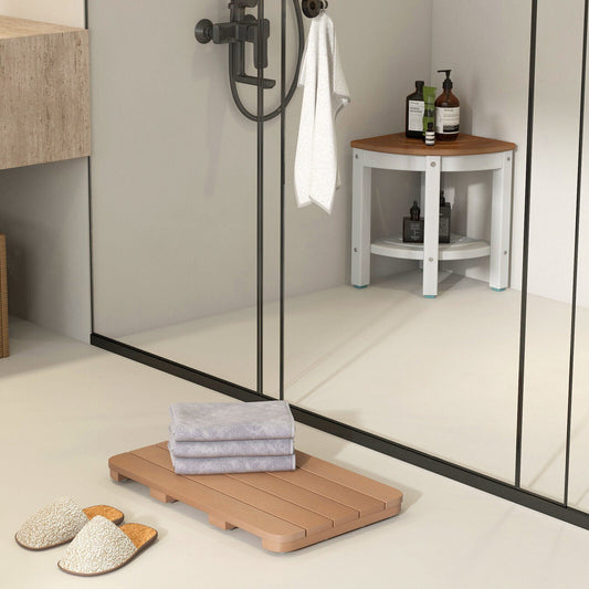 Waterproof HIPS Spa Shower Mat for Bathroom with Non Slip Foot Pads - Tampa Home & Garden Store