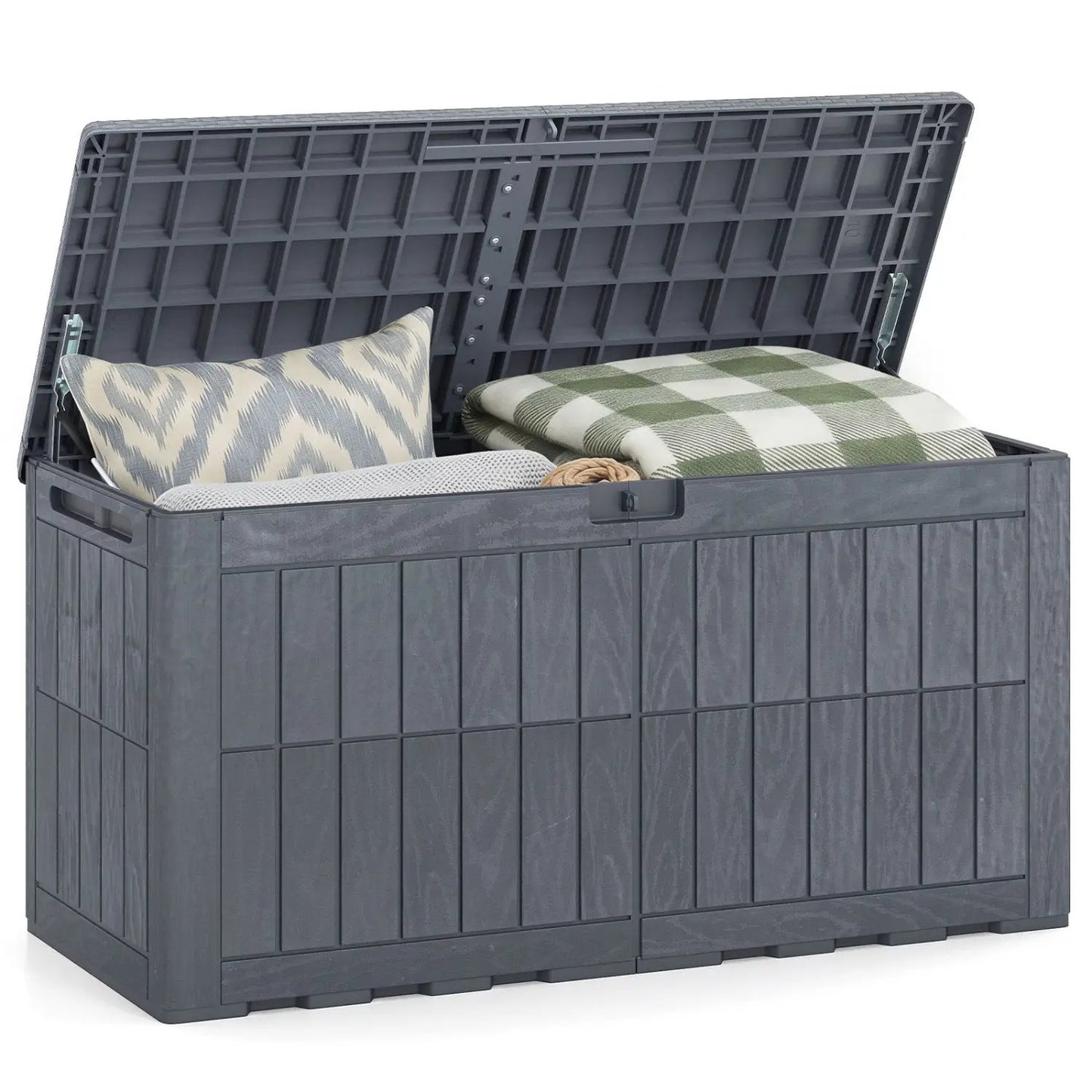 100 Gallon Outdoor Deck Box With Lockable Lid