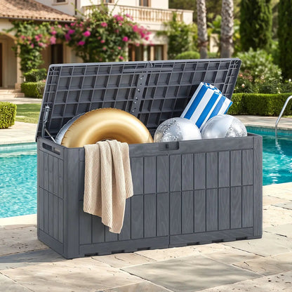 100 Gallon Outdoor Deck Box With Lockable Lid
