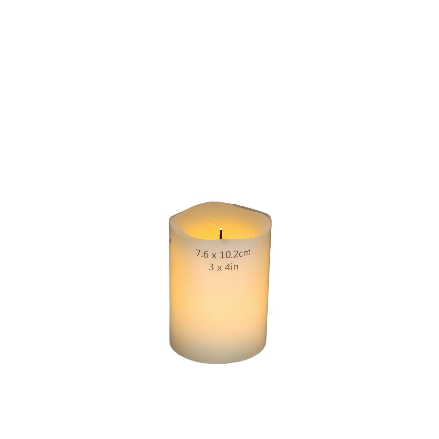 Wavy Edge Glow Wick Pillar Candle - - Tampa Home & Garden Store