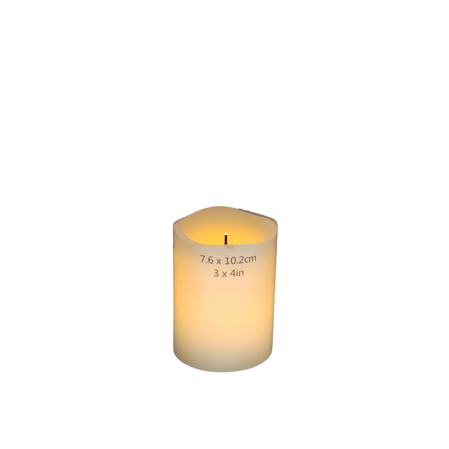 Wavy Edge Glow Wick Pillar Candle - - Tampa Home & Garden Store