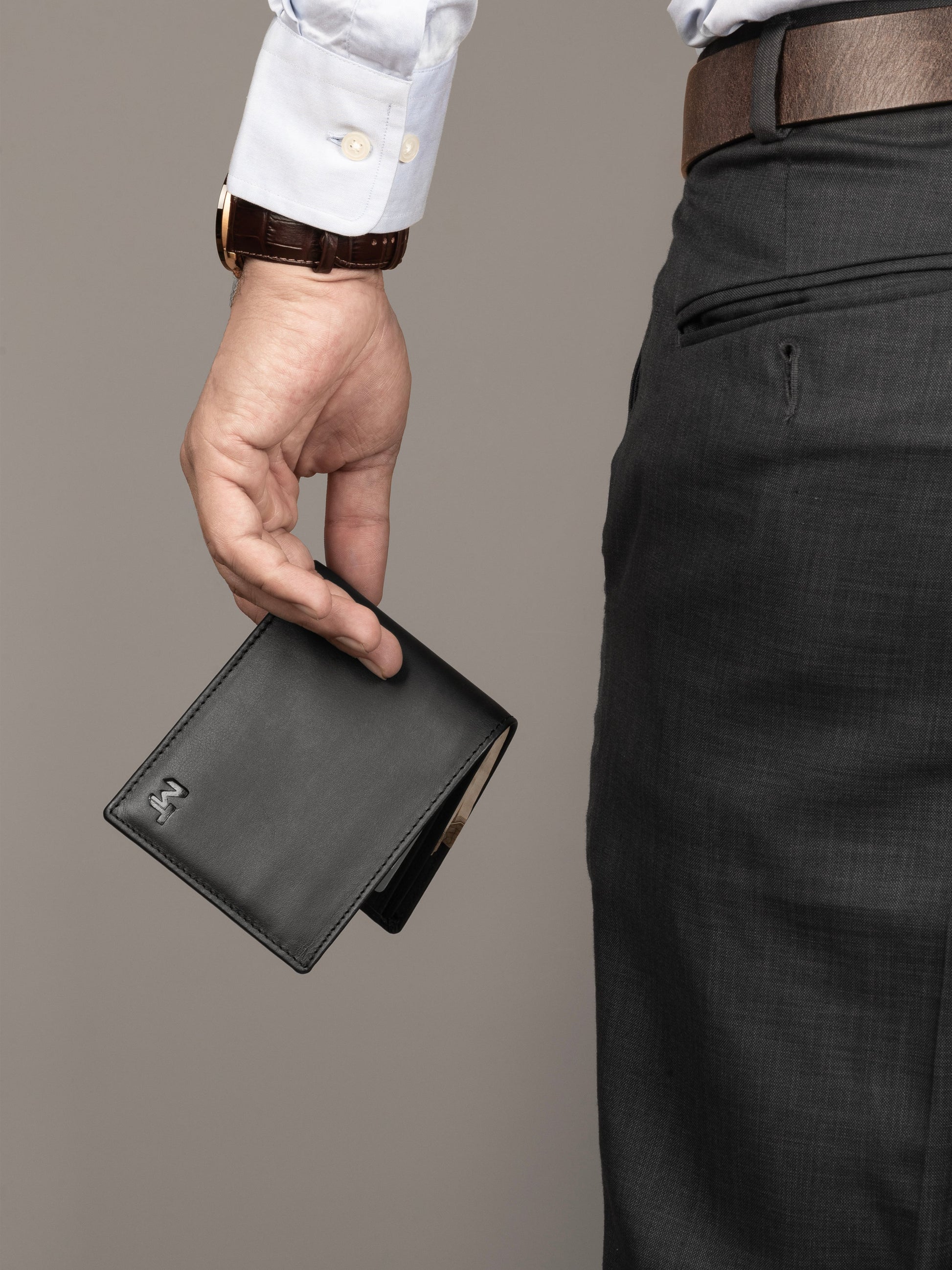 Wealth Ward Black Bi-folded Wallet - Tampa Home & Garden Store