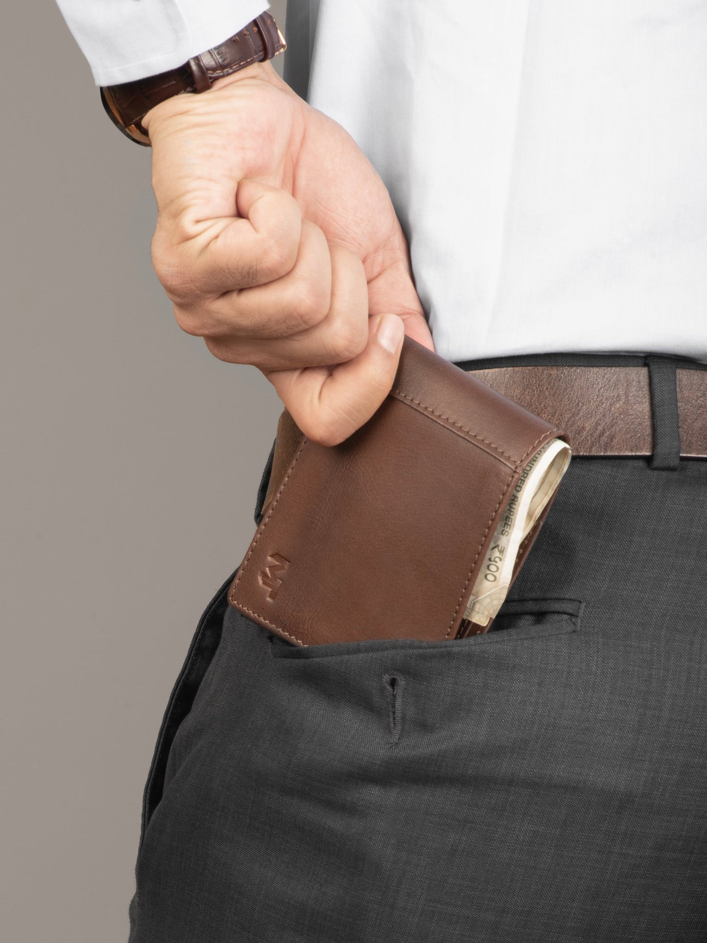 Wealth Ward Brown Bi-folded Wallet - Tampa Home & Garden Store
