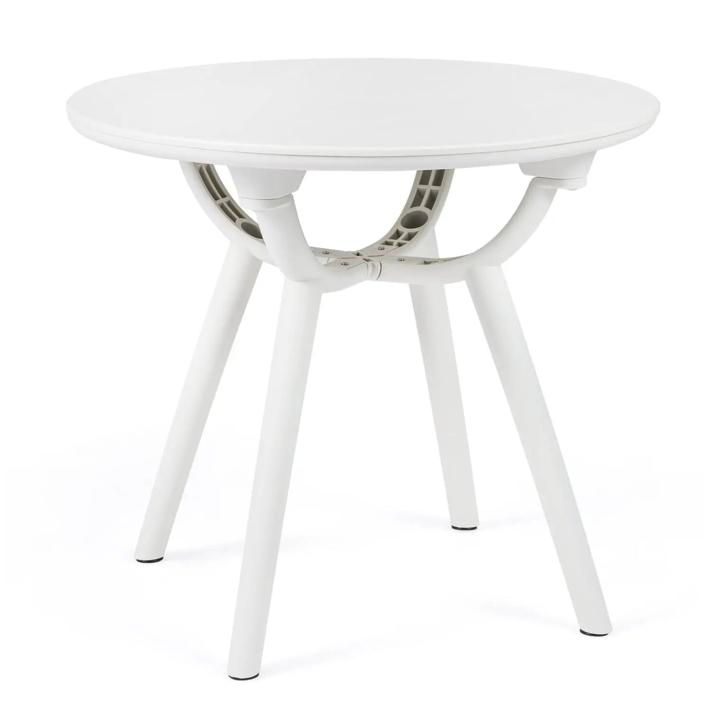 Weather Resistant Circular End Table for Balcony