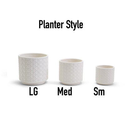 Webbing Pattern Flower Pots - Tampa Home & Garden Store