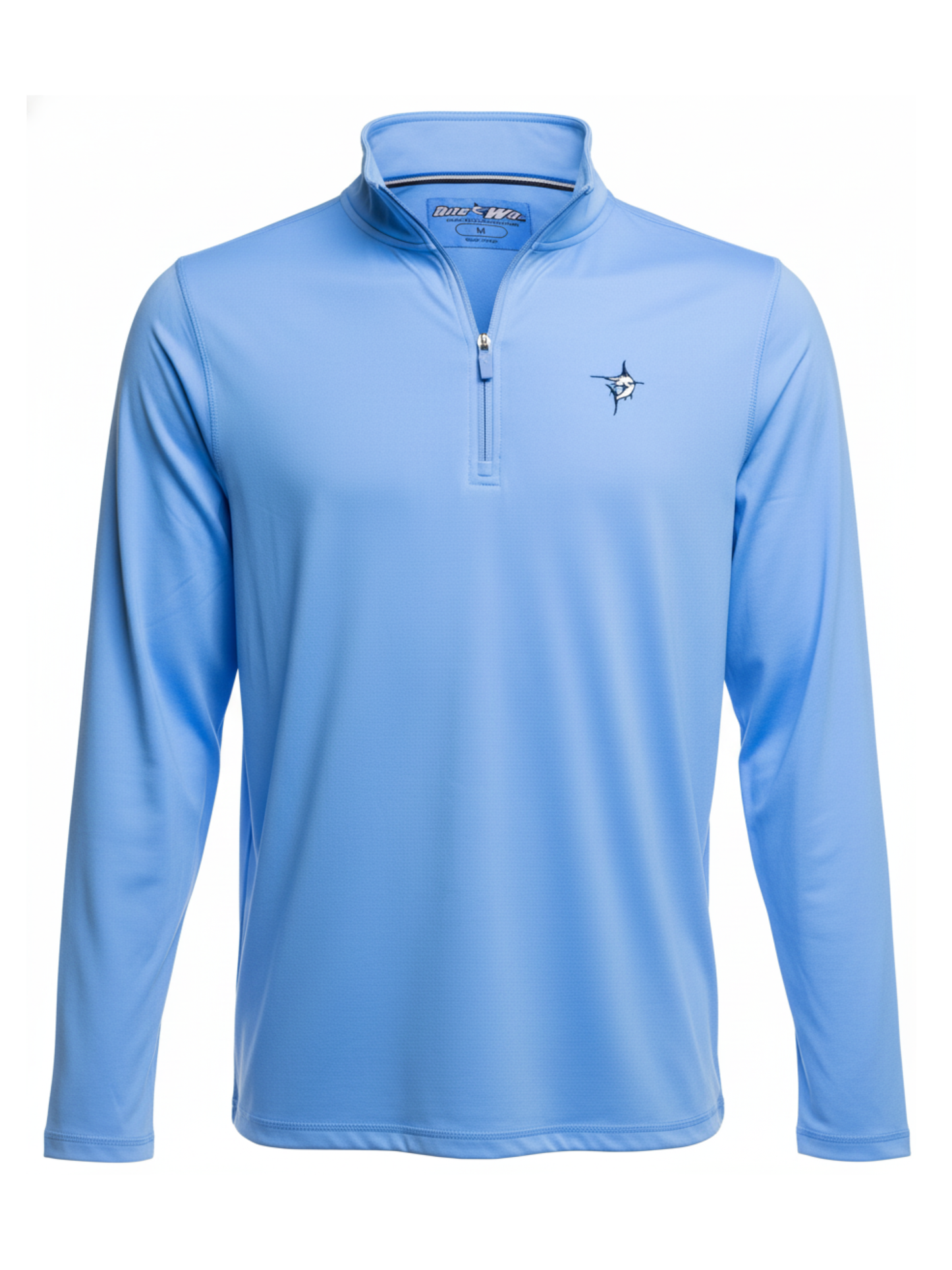 Montauk Quarter Zip Midweight Comfort by White Water Life, light blue pullover on Tampa Home & Garden Store