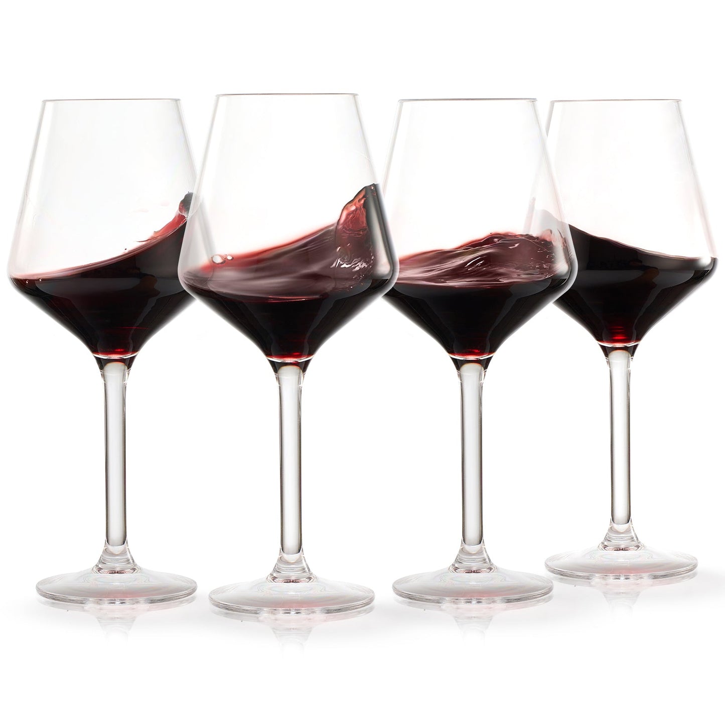 Barcelona Set of 4 Acrylic Stemless Wine Glasses