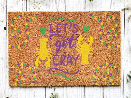 Welcome Mardi Gras Masks Doormat | Nola Housewarming Gift | Fat Tuesday | Doormat Closing Gift | Welcome Doormat | Front Door Home Door Mat - Tampa Home & Garden Store