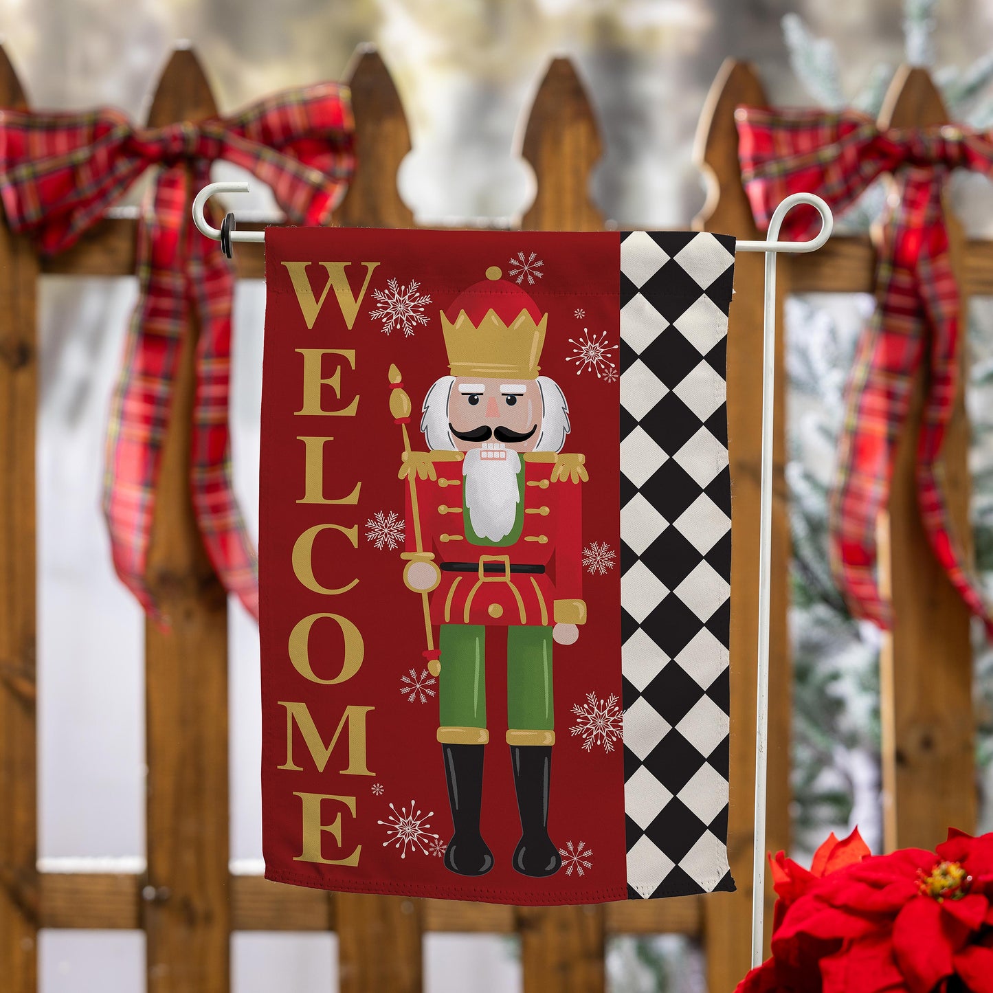 Welcome Nutcracker Suede Garden Flag - Tampa Home & Garden Store