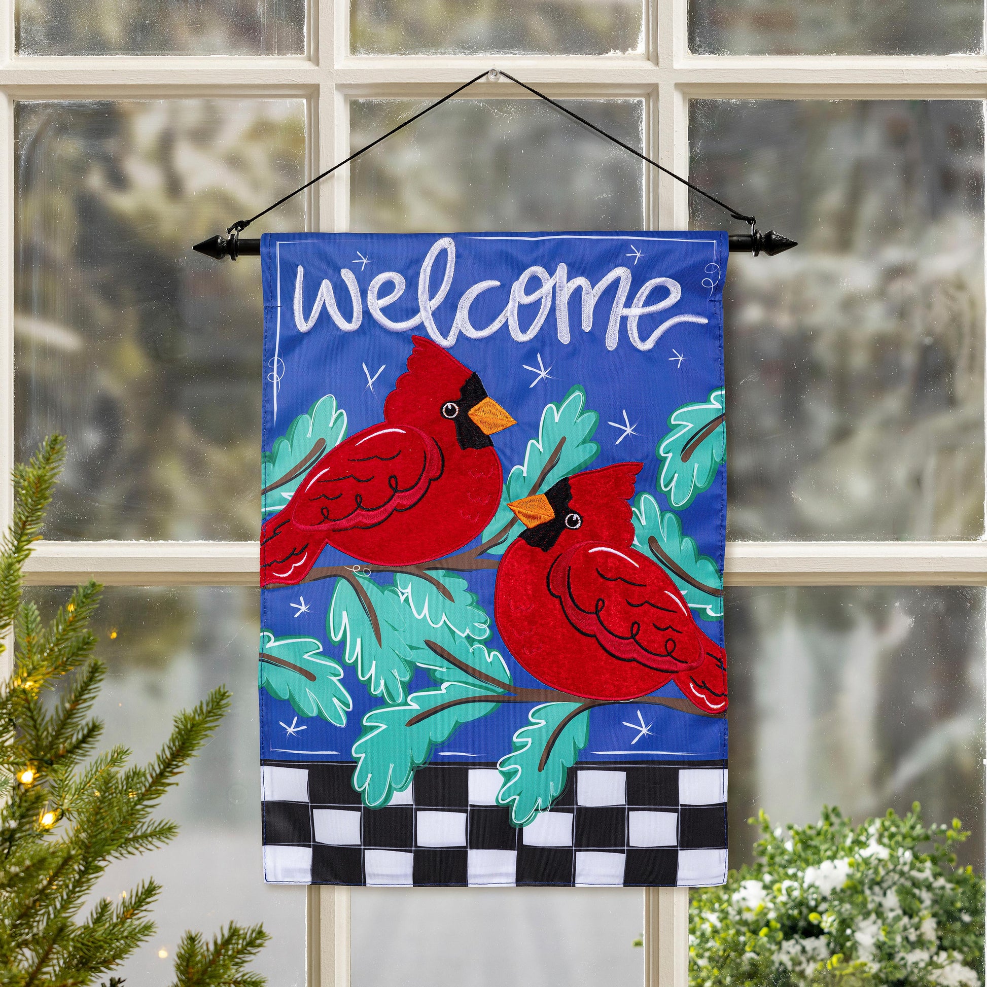 Welcome Winter Friends Applique Garden Flag - Tampa Home & Garden Store
