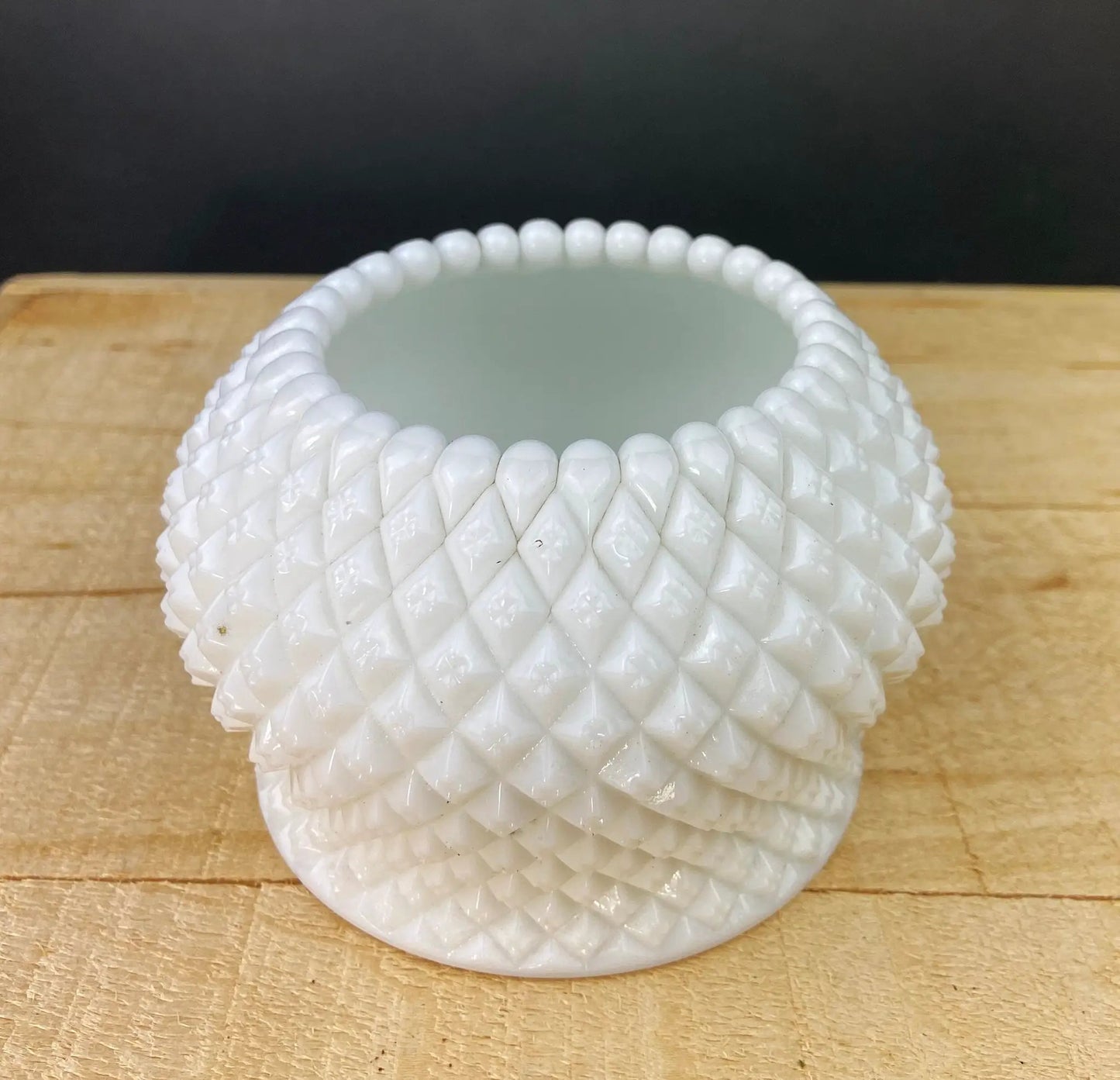 Westmoreland milk glass candy bowls with lids, hobnail texture, set of 3 on Tampa Home & Garden Store