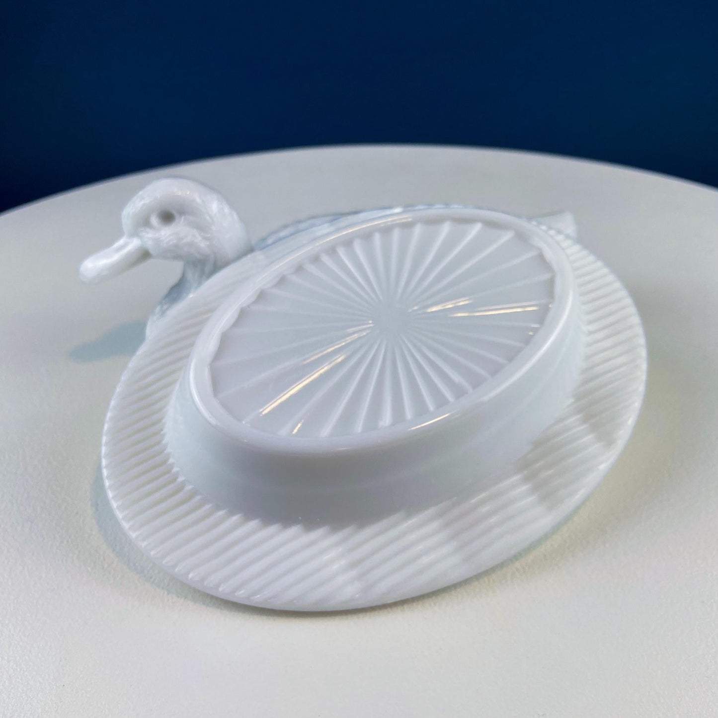 Westmoreland Milk Glass Duck Dish. Vintage Duck Butter or Serving Dish. White Bird Bowl with Cover. Modern Farmhouse. French Country. - Tampa Home & Garden Store