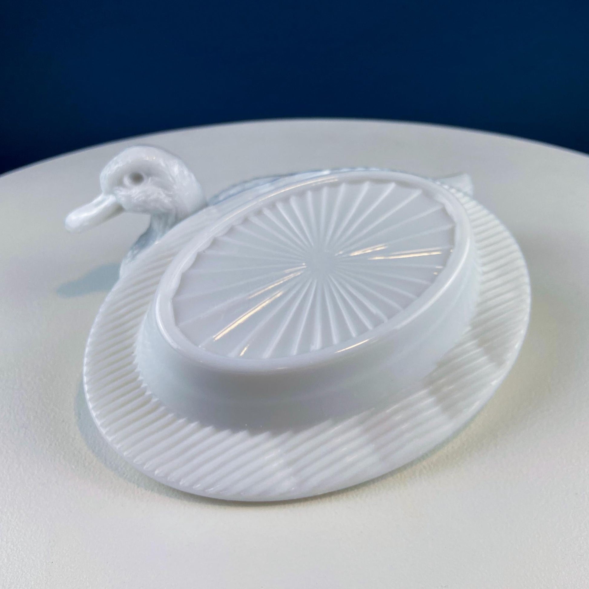 Westmoreland Milk Glass Duck Dish. Vintage Duck Butter or Serving Dish. White Bird Bowl with Cover. Modern Farmhouse. French Country. - Tampa Home & Garden Store