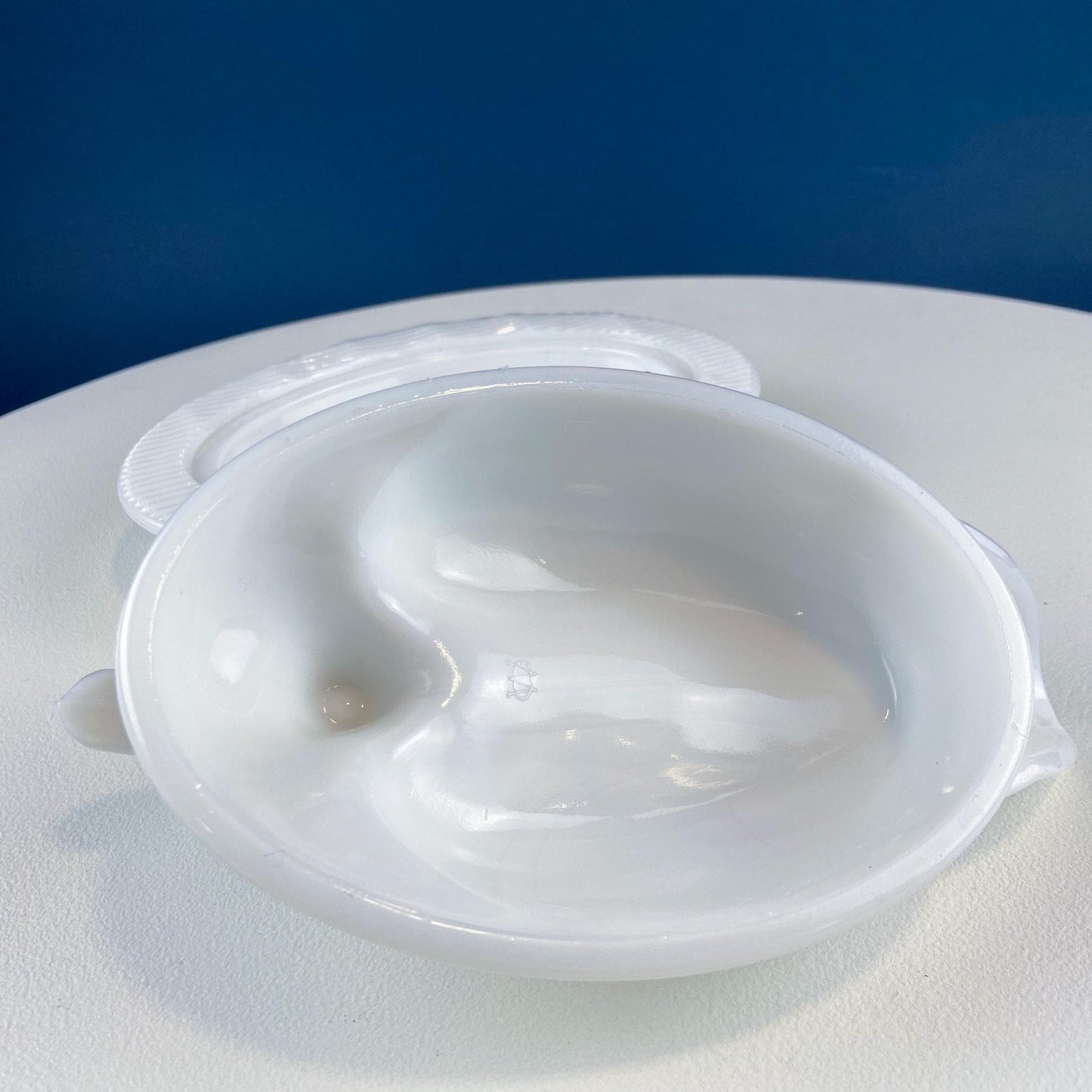 Westmoreland Milk Glass Duck Dish. Vintage Duck Butter or Serving Dish. White Bird Bowl with Cover. Modern Farmhouse. French Country. - Tampa Home & Garden Store