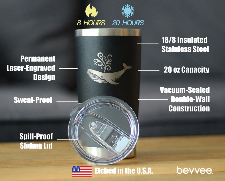 Whale - 20 oz Coffee Tumbler - Tampa soil911.com