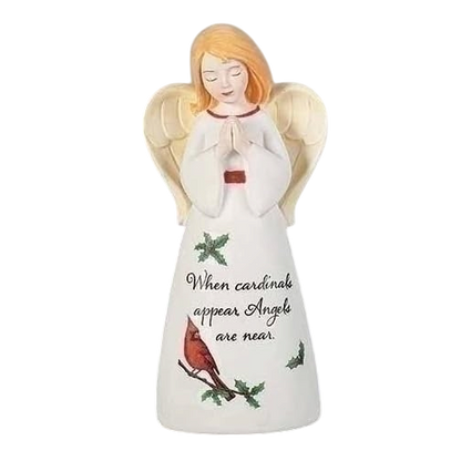 When Cardinals Appear Angel are Near Angel Figurine - 4 Inch - Tampa Home & Garden Store