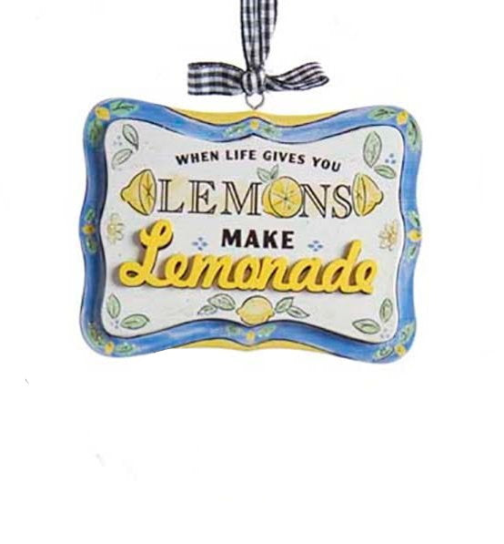 When life gives you lemons Ornament - Make Lemonade - Tampa Home & Garden Store